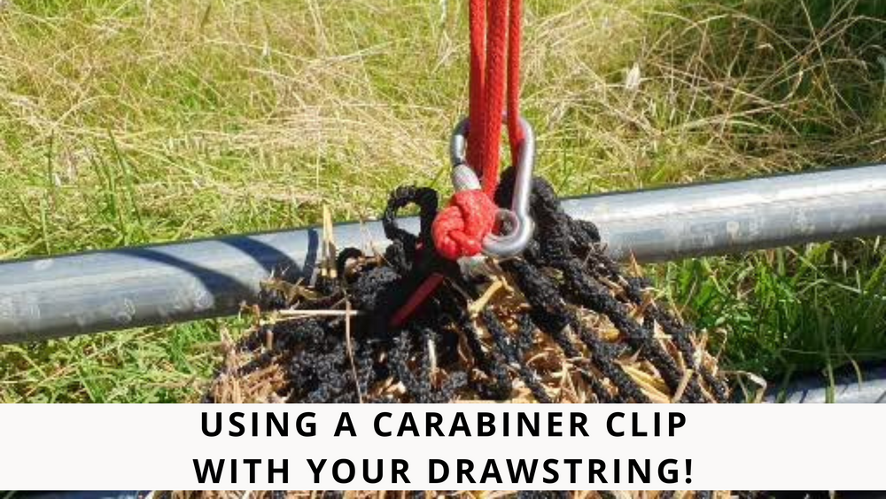 Using a Carabiner clip with your Drawstring!
