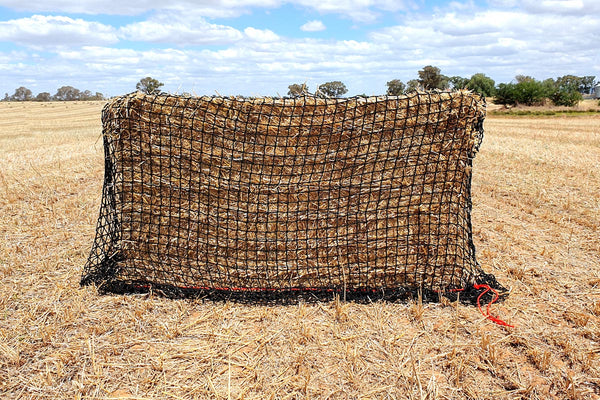 8x3x3, 8x4x3 & 8x4x4 Knotless Large Square Bale Slow Feed Hay Net